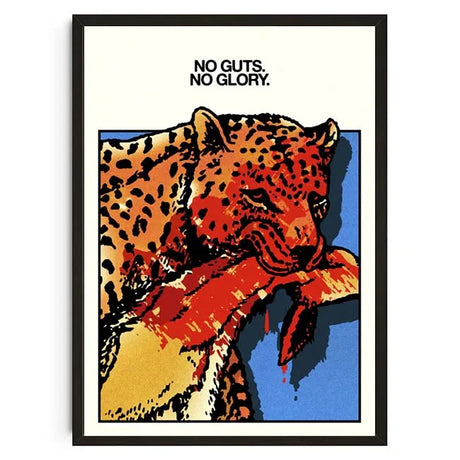 Vintage Abstract Animals Print Posters Mid Century Wall Art Canvas Painting Pictures for Living Room Bedroom Home Decor No Frame