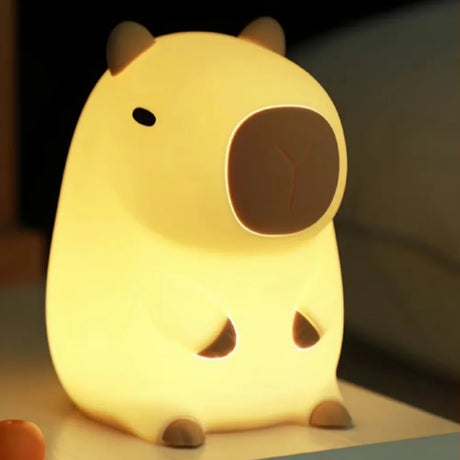 Cute DoDo Duck LED Night Light RGB Colors Rechargeable Dimmable Touch-Sensitive Silicone Bedside Lamp for Nursery Bedroom