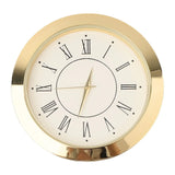 Back 45mm Quartz Movement Clock Craft Clock Insert Scratch-Resistant Lens Silver Tone Bezel Stainless Steel Back