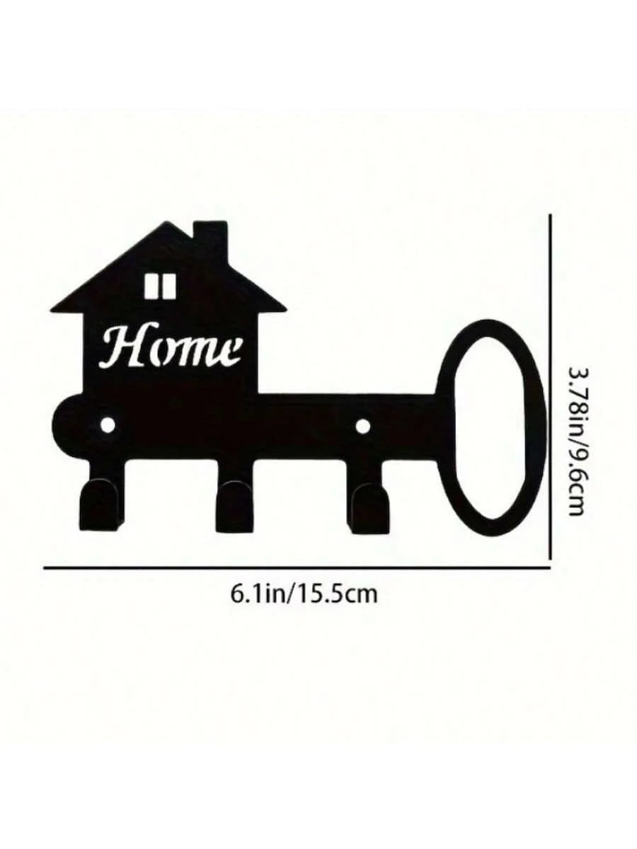 CIFBUY Iron Wall Art Metal Key Hook Home Entryway Organizer for Coats Hats Bags Decorative Hanging Decor Modern Rustic Accent
