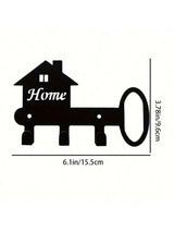 CIFBUY Iron Wall Art Metal Key Hook Home Entryway Organizer for Coats Hats Bags Decorative Hanging Decor Modern Rustic Accent