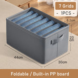 Thickened Pants Storage Box Foldable 9/7/6 Grids Organizer for Jeans Sweatshirt Shirt Wardrobe Organizers of Cabinets and Drawer