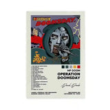 MF Doom Comic Album Poster Aesthetic Rapper Hip Hop Rock Music Band MM Food Mask Canvas For Wall Art Room Decor Home Decoration