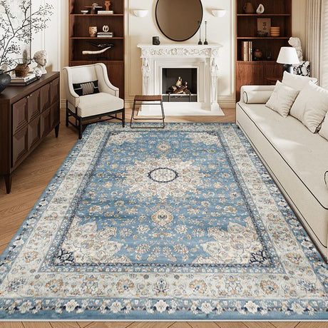 Retro Carpet for Living Room Persian Boho Decor for Room Balcony Rug Large Luxury Bed Room Decoration Home Mats Bedside