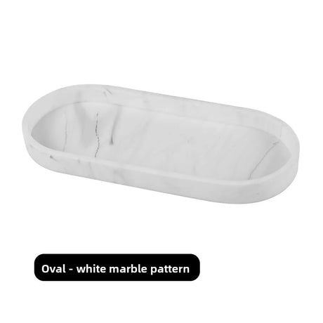 Silicone Decorative Bowl Oval Vanity Organizer Minimalist Soap Tray for Bathroom Jewelry Storage Accessories