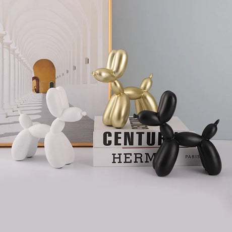 Mat Balloon Dog Nordic Figurine Animals Statue Sculpture Cake Art Electroplating Small Antiskid Decorations Living Dessert Party