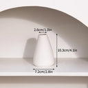 White Nordic Ceramic Flower Vase Retro Flower Bottle Creative Flower Arrangement Holder Simple Plant Pot Room Table Decor Mini