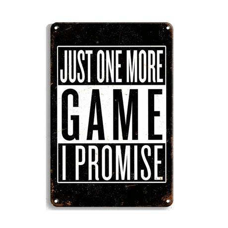 Metal Tin Sign Vintage Wall Plates Decor Shabby Rust Video Game Poster Anime Movie Metal Signs Decor Man Cave Garage Tin Plaques