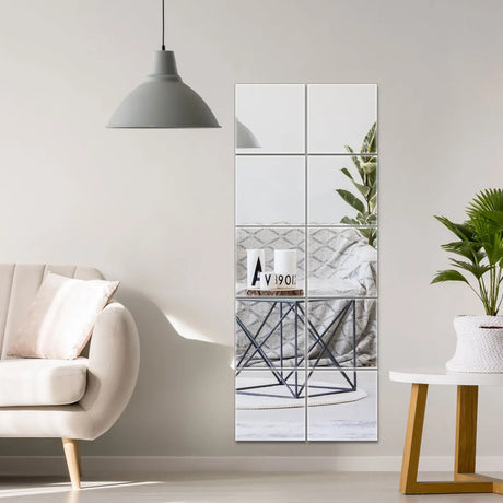 10/20/30Pcs Mirror Wall Stickers 3D Self-adhesive Mirror Stickers Thicken Flexible DIY Art Acrylic Mirror Living Room Decoration
