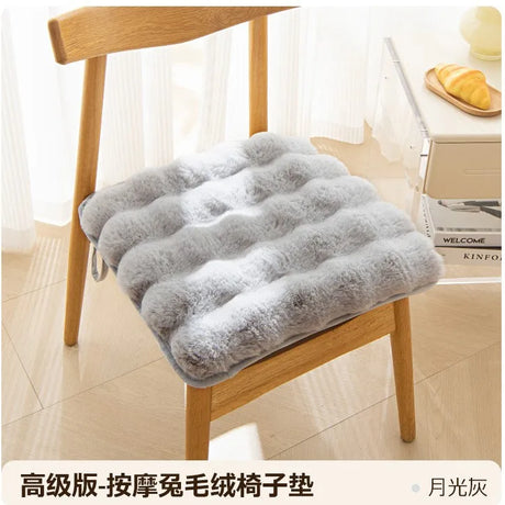 Winter Thickened Plush Student Cushion Seat Cushion Rabbit Velvet Warm Seat Cushion Fart Cushion Office Sedentary Artifact