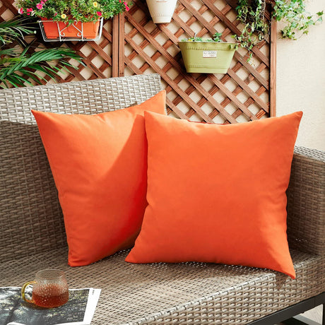 1pc Outdoor Waterproof Throw Pillow Covers Decorative Square Cushion Case Patio Pillows for Couch Room Decor