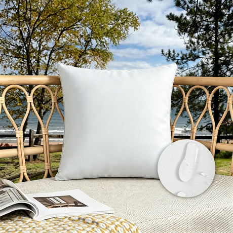 Candy Colors Cushion Cover 45x45cm/50x50cm Waterproof Throw Pillow Covers Outdoor Home Decor Stain-resistant for Patio Sofa