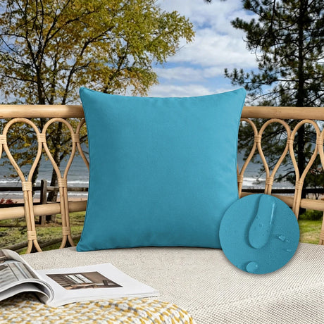 Candy Colors Cushion Cover 45x45cm/50x50cm Waterproof Throw Pillow Covers Outdoor Home Decor Stain-resistant for Patio Sofa