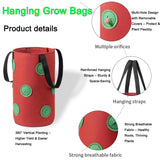 Hanging Grow Bags for Strawberries Tomatoes Hanging Planting Grow Bag Vertical Garden  Strawberry Planter Pot Aeroponic Tower