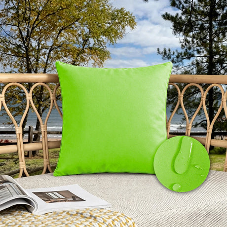 Candy Colors Cushion Cover 45x45cm/50x50cm Waterproof Throw Pillow Covers Outdoor Home Decor Stain-resistant for Patio Sofa