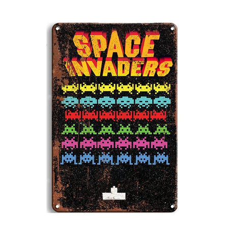 Metal Tin Sign Vintage Wall Plates Decor Shabby Rust Video Game Poster Anime Movie Metal Signs Decor Man Cave Garage Tin Plaques
