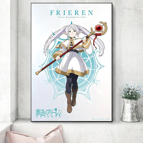 Frieren: Beyond Journey's End Poster Prints For Bedroom Living Room Sôsô no Furîren Anime Canvas Painting Wall Art Home Decor
