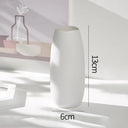 White Nordic Ceramic Flower Vase Retro Flower Bottle Creative Flower Arrangement Holder Simple Plant Pot Room Table Decor Mini