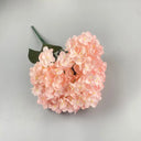 5 Heads Hydrangea Bouquet Silk Artificial Flowers for Party Wedding Living Room Decoration Accessories Home Decor Fake Flowers