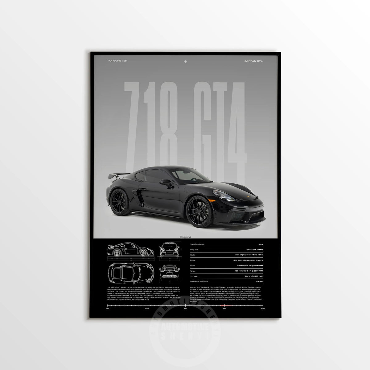 Minimalist 911 Turbo GT3-RS GT4 RS Hyper Car Sports Car Supercar Poster Canvas Painting Motosport Wall Art Pictures Home Decor