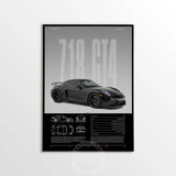 Minimalist 911 Turbo GT3-RS GT4 RS Hyper Car Sports Car Supercar Poster Canvas Painting Motosport Wall Art Pictures Home Decor