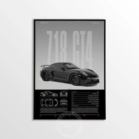 Minimalist 911 Turbo GT3-RS GT4 RS Hyper Car Sports Car Supercar Poster Canvas Painting Motosport Wall Art Pictures Home Decor