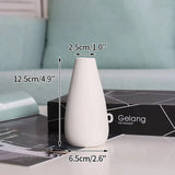 White Ceramic Vases Nordic Decorative Vasen Ornaments Home Living Room Decor Flower Arrangements Sketching Props Desktop Decor