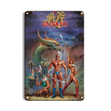 Metal Tin Sign Vintage Wall Plates Decor Shabby Rust Video Game Poster Anime Movie Metal Signs Decor Man Cave Garage Tin Plaques