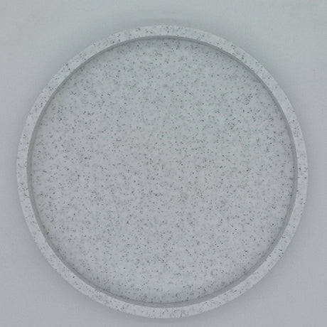 A Round Bathroom Tray, Decorative Vanity Tray, Silicone Soap Holder, Kitchen Countertop Organizer, Coffee Table Decoration, Suitable for Candles, Perfumes, Plants - Decorative Tray