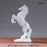 European Style Home Resin Victory Horse Statue, Living Room ，Cabinet,Office Desktop Decoration  Animal Figurines