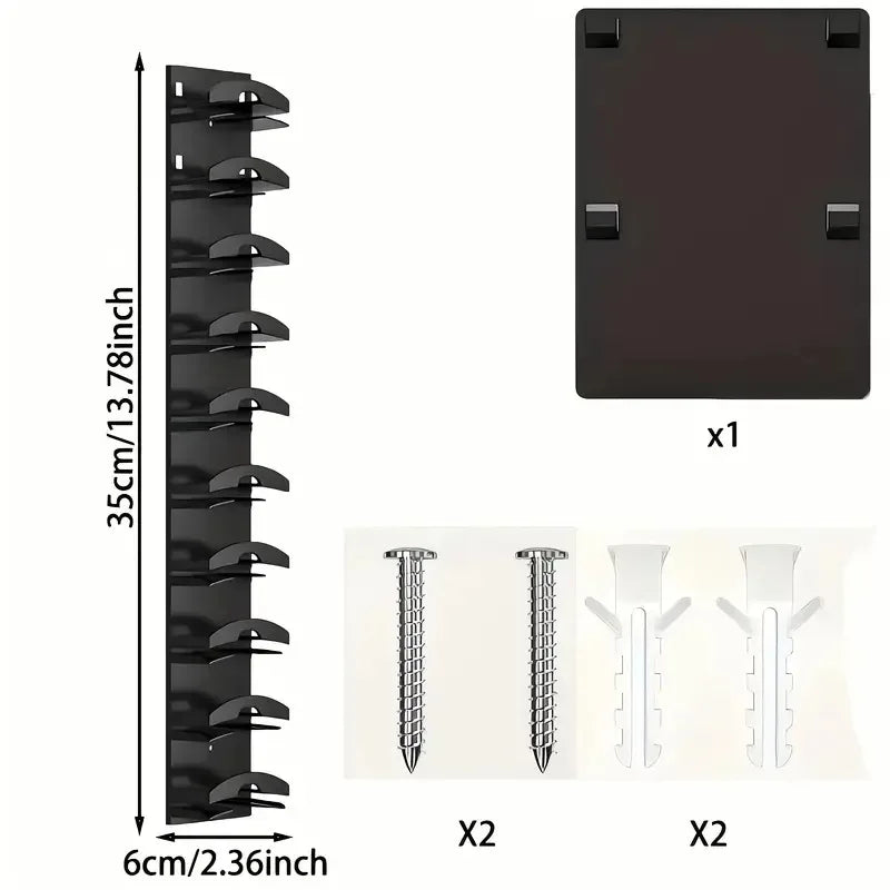 1pc Hat Storage Rack, Wall Mounted for 18 Caps, Multi-Layer Shelf, Space Saving Display for Bedroom, Closet Door, Entryway