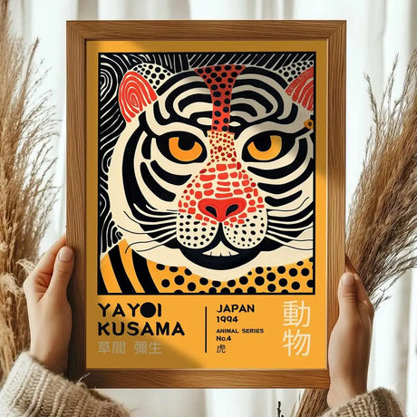 Japanese Yayoi K_Kusama Abstract Canvas Prints Poster Japandi Vintage Animal Aesthetics Art Prints Bedroom Wall Art Home Decor