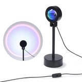 LED Sunset Lamp Nightlights Projector Home Decor Mood Light For Bedroom Living Room Wall Photography Neon Light Photography Gift