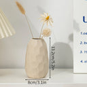 Ceramic Flower Vase Retro Table Decorative Vase Dried Flower Arrangement Pot Home Wedding Gifts Aesthetic Vase Desktop Ornament
