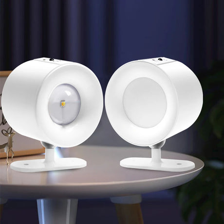 LED Magnetic Wall Light Up and Down Style Black White Rotatable Sleep Guard Bedroom Bedside Lamp Living Room Night Lighting