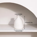 White Nordic Ceramic Flower Vase Retro Flower Bottle Creative Flower Arrangement Holder Simple Plant Pot Room Table Decor Mini