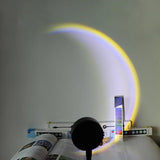 1-4pcs Sunset Lamp LED Rainbow Neon Night Light Projector Photography Wall Atmosphere Lighting for Bedroom Home Room Decor Gift