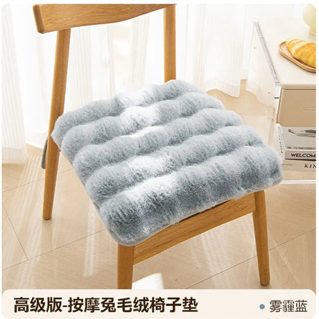 Winter Thickened Plush Student Cushion Seat Cushion Rabbit Velvet Warm Seat Cushion Fart Cushion Office Sedentary Artifact