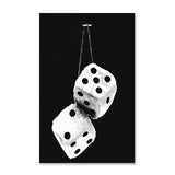 Black And White No Ball Art Poster  Billiards Club Theme Wall Art Canvas Painting Prints for Living Room Corridor Home Decor