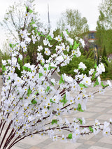 1pc Pink Artificial Peach Blossom Branch Home Wedding Party Landscape DIY Decoration Cherry Blossom Silk Flower Tree Decoration