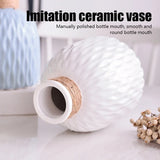 1PC Water Ripple Vase - Flower Pot Basket, Twine Plastic Vase, Small Fresh Flower Arrangement Vase, Scandinavian Home Decoration
