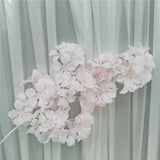 90cm Silk Hydrangea White Branch Drifting Snow Gypsophila Artificial Flowers Cherry Blossoms Wedding Arch Decorate Fake Flower
