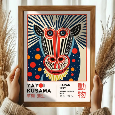Japanese Yayoi K_Kusama Abstract Canvas Prints Poster Japandi Vintage Animal Aesthetics Art Prints Bedroom Wall Art Home Decor