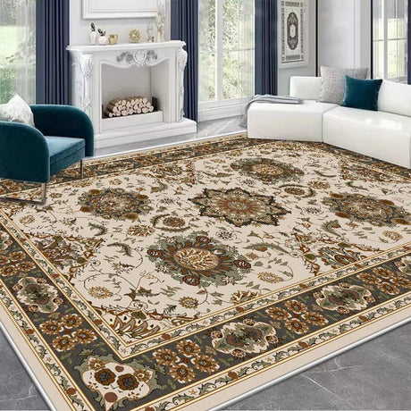 Ethnic Style Mats Retro Persian Style Living Room Sofa Floor Mat Homestay Carpet Fully Covered Bohemian Entrance Doormat Beauty