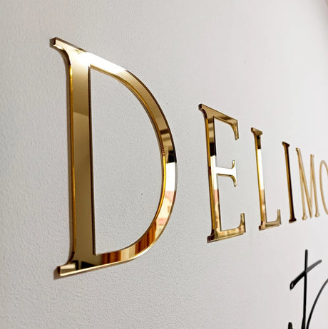 Custom Large Business Logo Sign Personalized Wall Mounted 3D Laser Cut Color Acrylic Wall Sign BeautySalon/Clinic Trademark Sign