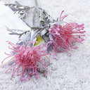 Artificial Flowers Short Branch Crab Claw 2 Fork Pincushion Festival Garland Vase for Home Wedding Room Decoration Fake Planting