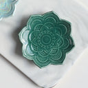 Nordic Ceramic Mandala Small Jewelry Dish Earrings Necklace Ring Storage Plates Fruit Dessert Display Bowl Decoration Tray