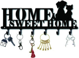 Decorative Metal Key Holder Wall Mounted Key Hooks Hanging Artwork Storage Rack Home Iron Art