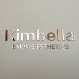 Custom Laser Cut Logo Sign 3D Mirror Wall Letters Large Business Sign Acrylic Lobby Sign Personalized Wall Sign for Salon Studio
