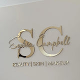 Custom Laser Cut Logo Sign 3D Mirror Wall Letters Large Business Sign Acrylic Lobby Sign Personalized Wall Sign for Salon Studio